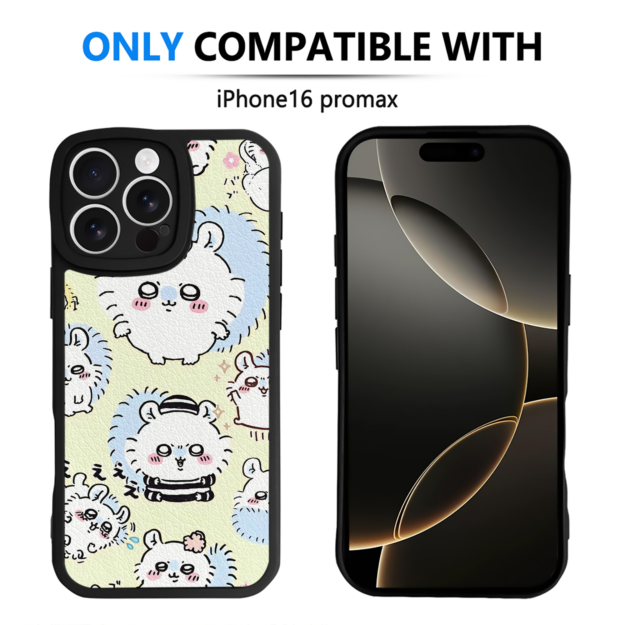 （画像用） ちいかわ Chii-kawa 【iPhone 16シリーズ対応】シリコンスマホケース（レザー調） 材質：シリコン